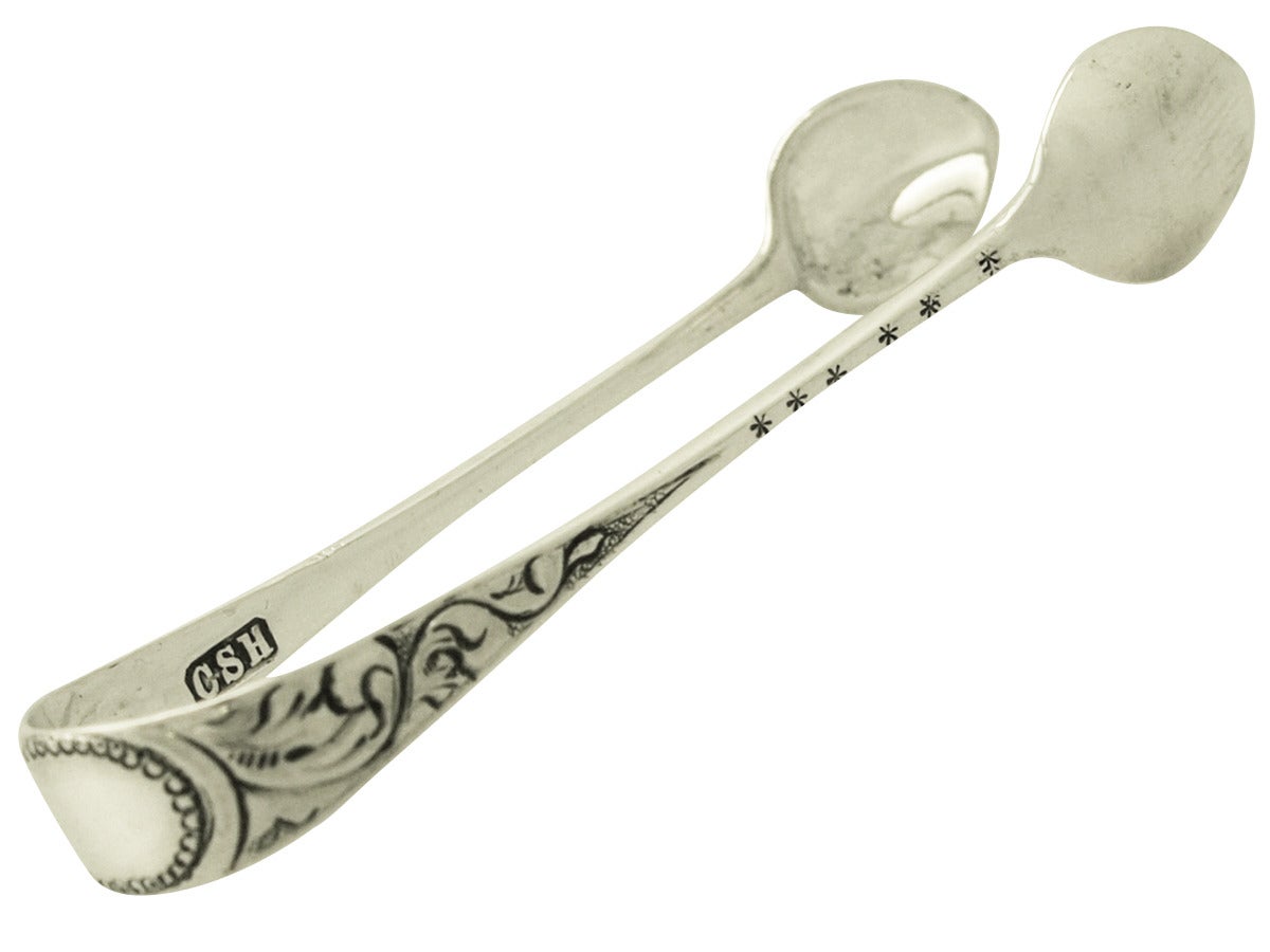 Juego victoriano de presentación de nata y azúcar de plata de ley Charles Stuart Harris en venta 1