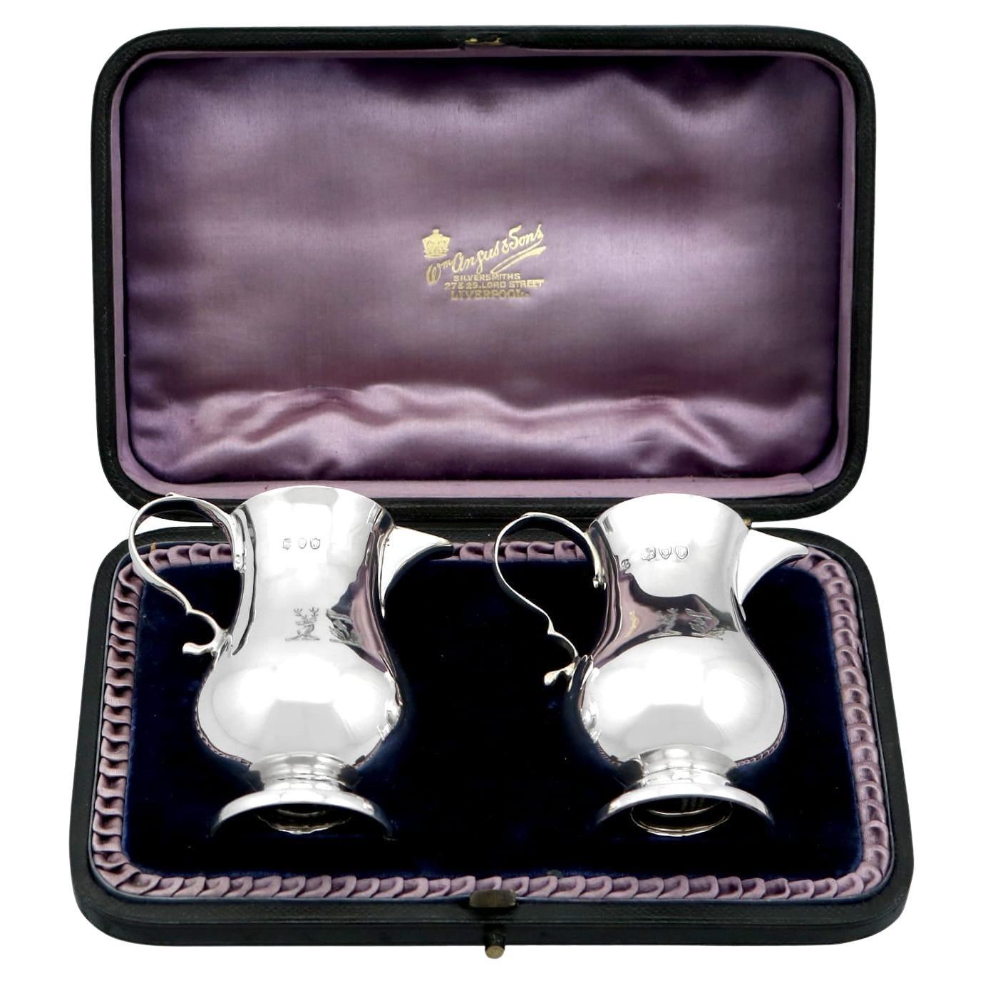 Victorian Sterling Silver Cream Jugs
