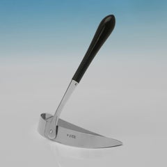 Antique Victorian Sterling Silver Crumb Scoop, Heath & Middleton, 1898