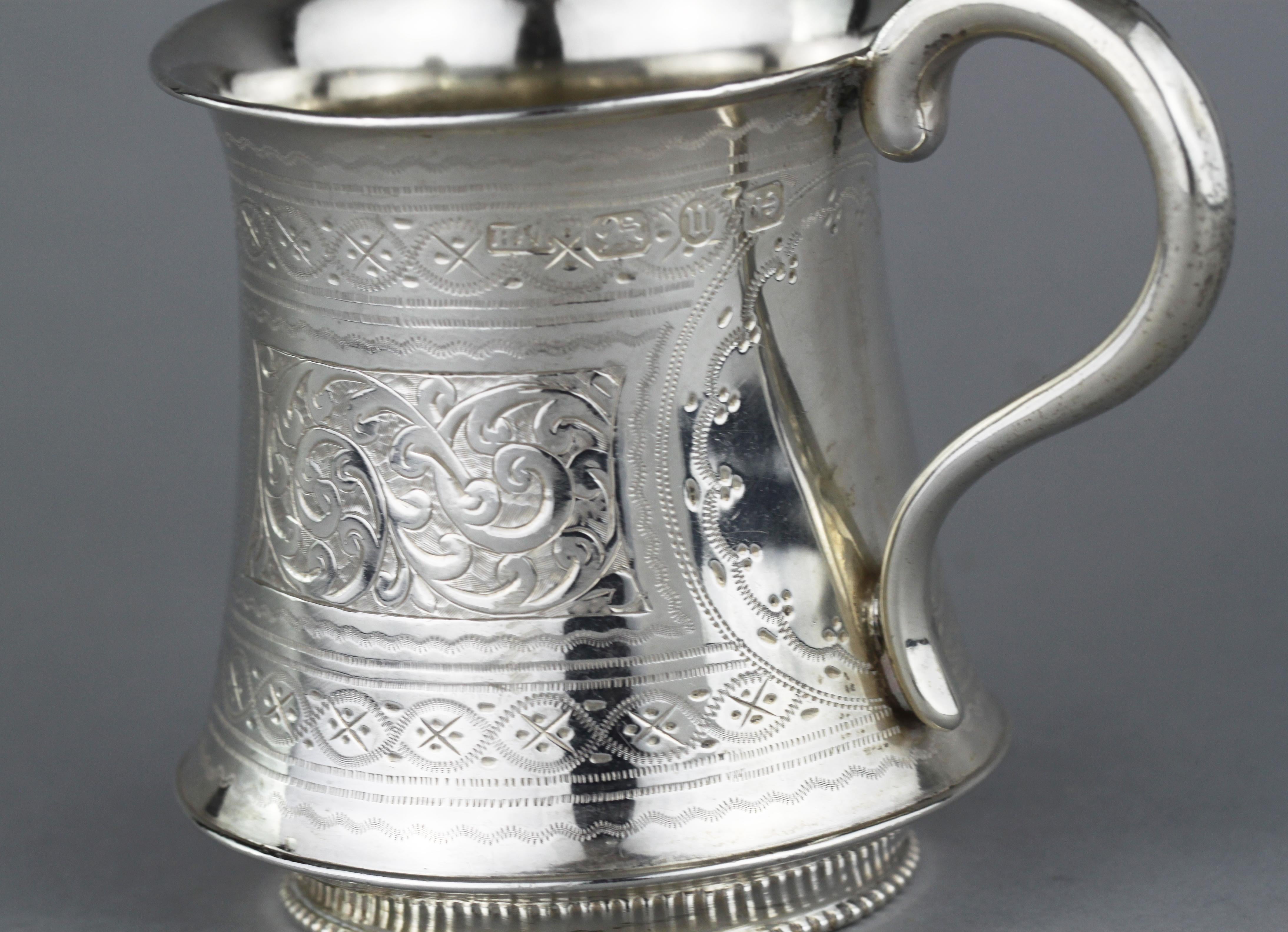 Antique Victorian Sterling Silver Cup, Hilliard & Thomason, Birmingham, 1894 In Good Condition In Braintree, GB