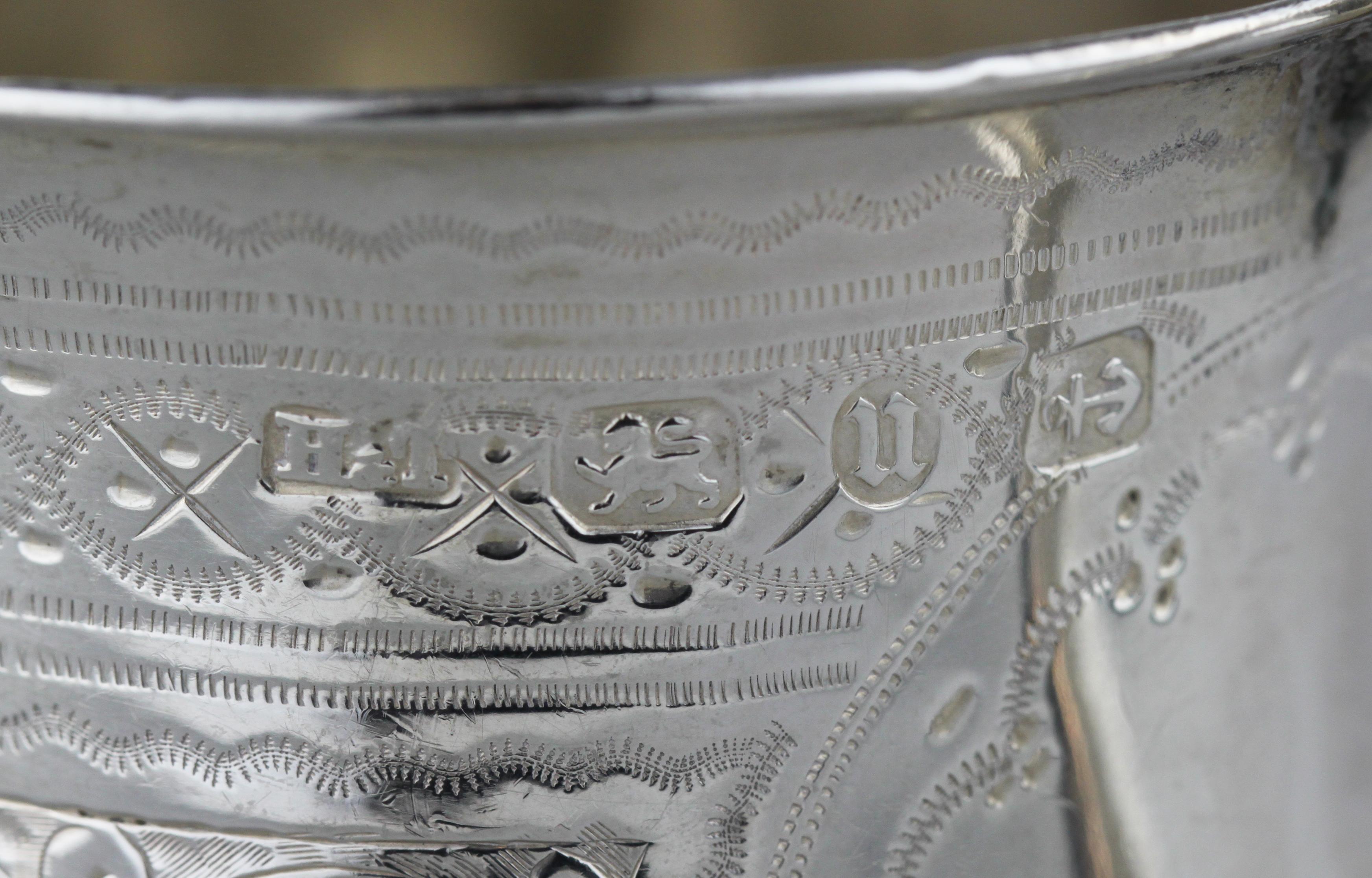 Antique Victorian Sterling Silver Cup, Hilliard & Thomason, Birmingham, 1894 2