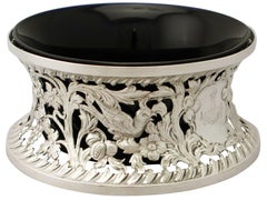 Antique Victorian Sterling Silver Dish Ring