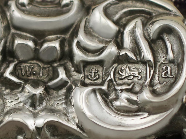 Antique Victorian Sterling Silver Double Photograph Frame, 1900 at 1stDibs