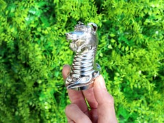 Antique Victorian Sterling Silver Dragon Peppers