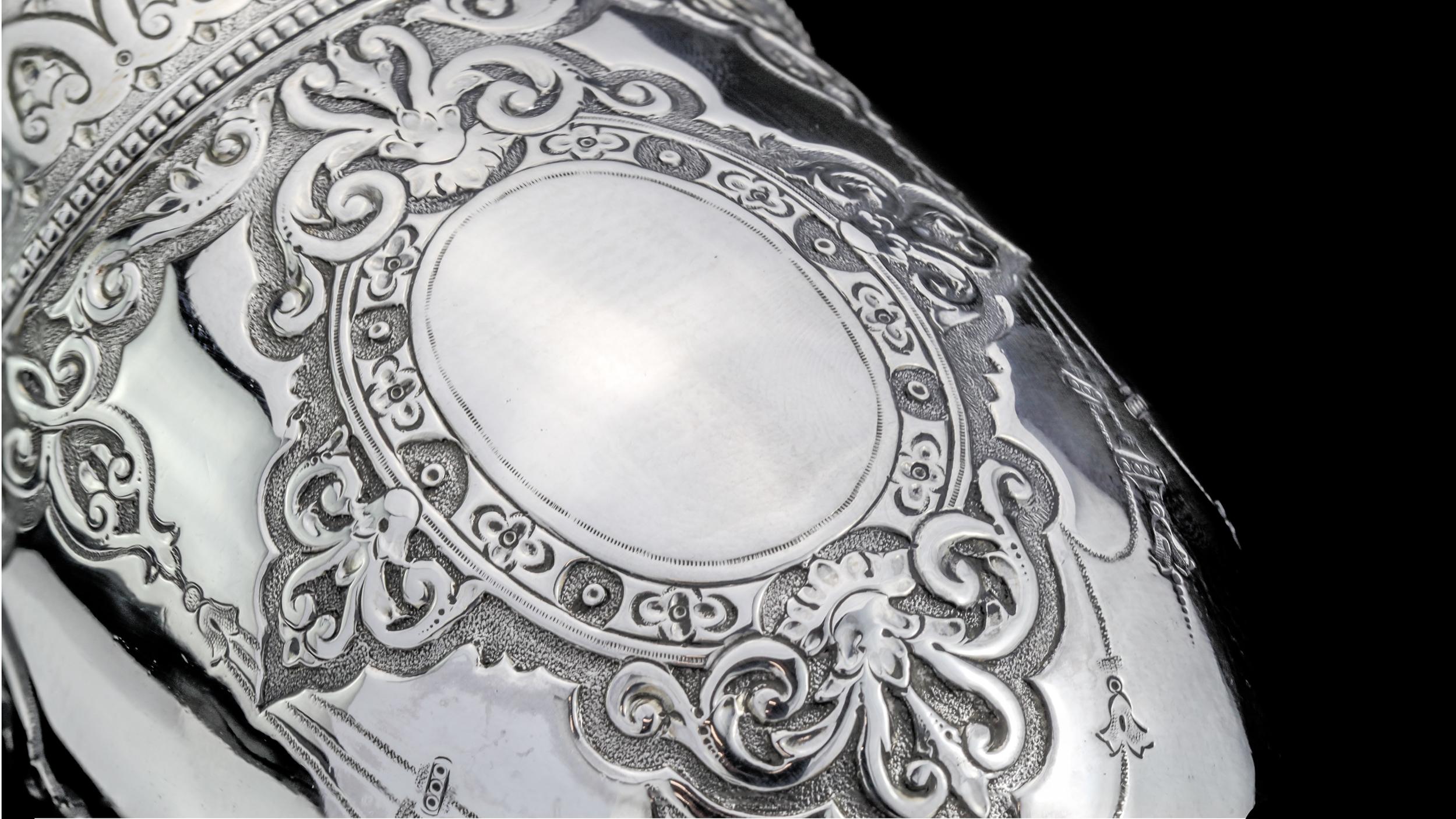 Late 19th Century Antique Victorian Sterling Silver Drinking Cup