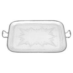 Antique Victorian Sterling Silver Drinks/Liqueur Tray (1865)