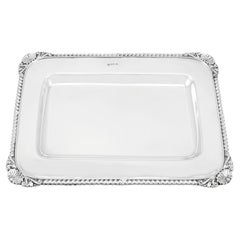 Antique Victorian Sterling Silver Drinks Tray