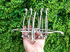 Antique Victorian Sterling Silver Equestrian Toast Rack (1896)
