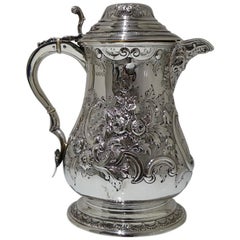 Antique Victorian Sterling Silver Flagon London 1882 Aldwinckle & Slater