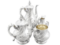 Victorian Sterling Silver Four-Piece Tea and Coffee Service