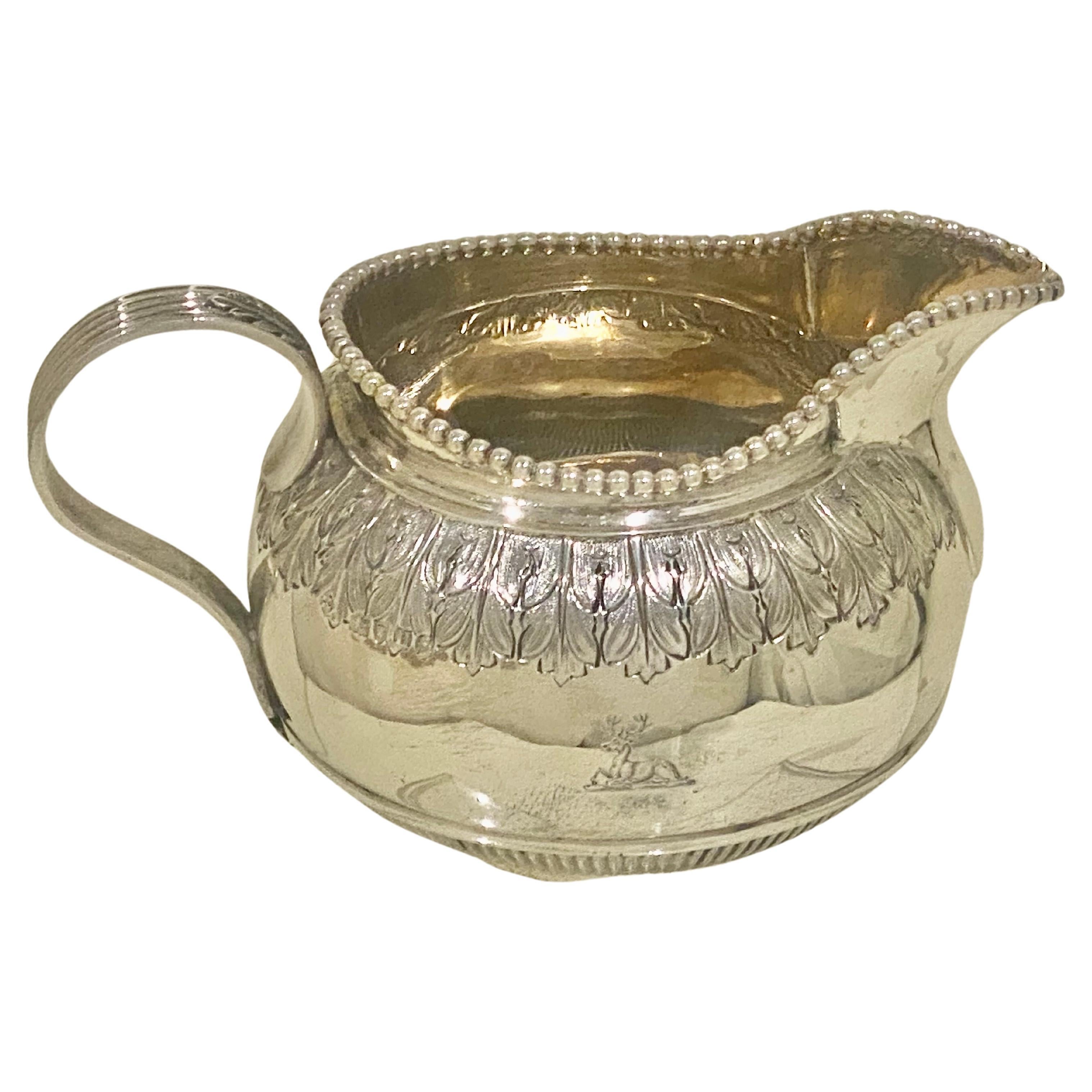 Sterling Silver Antique Victorian sterling silver four-piece tea and coffee service London 1883 For Sale