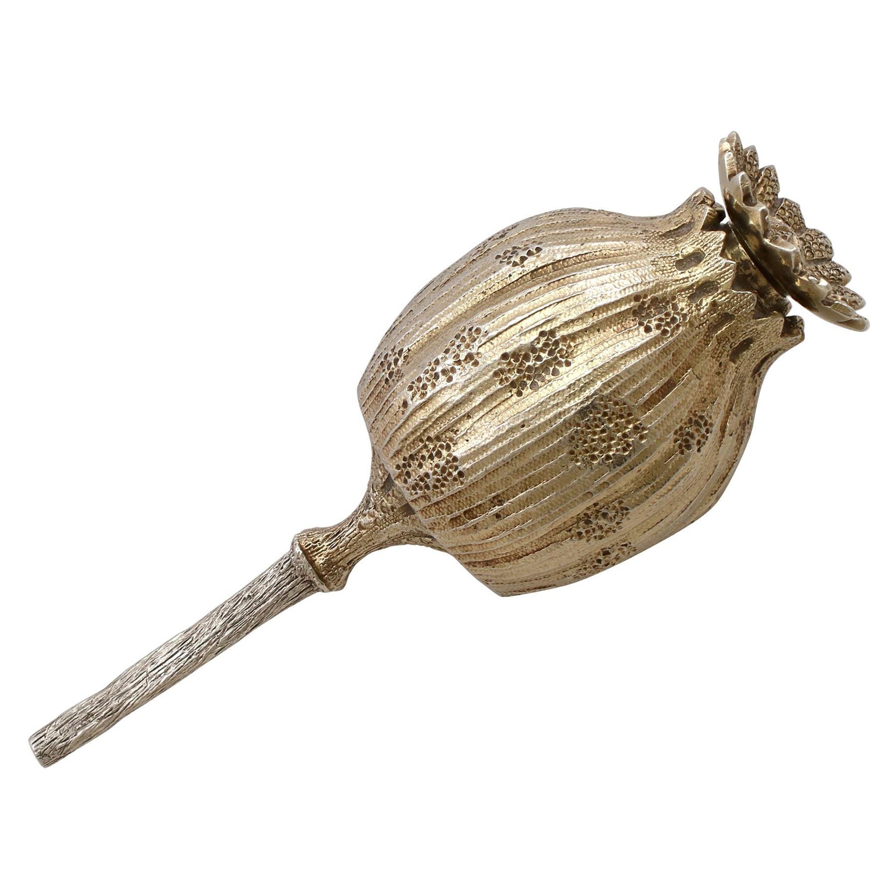 Antique Victorian Sterling Silver Gilt Pomander