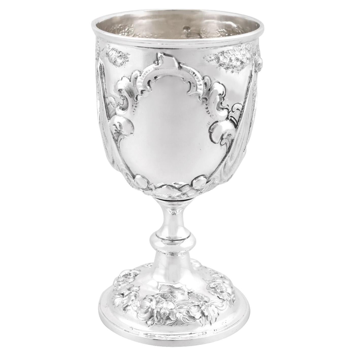 Antique Victorian Sterling Silver Goblet, 1861