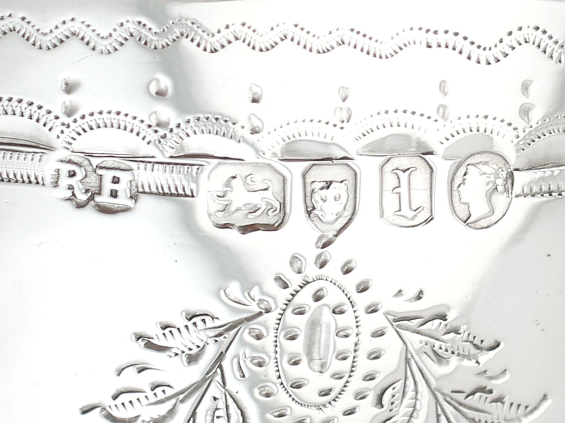 Antique Victorian 1866 Sterling Silver Goblet For Sale 1