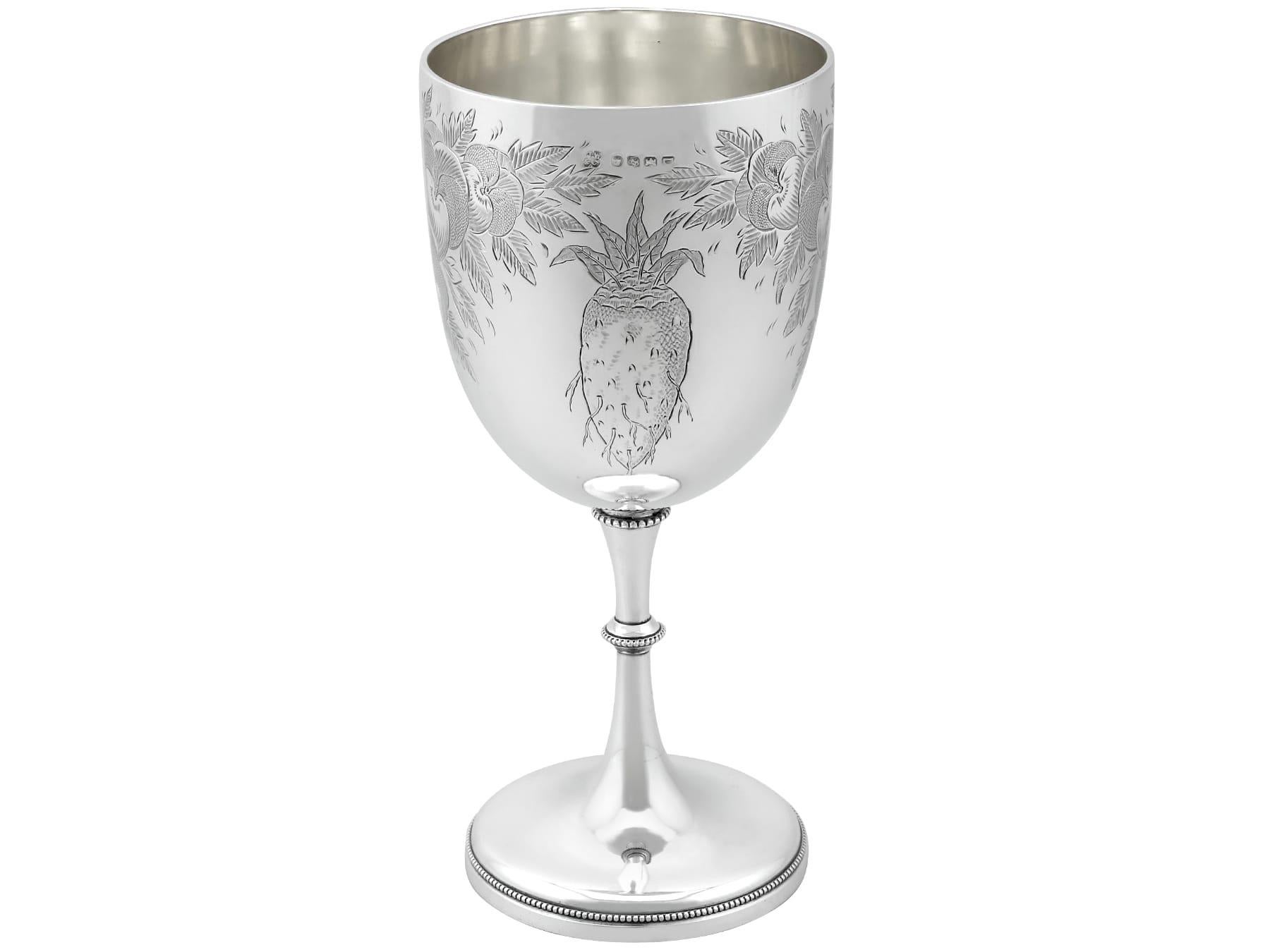 Copa victoriana Josiah Williams & Co. de plata de ley Inglés en venta