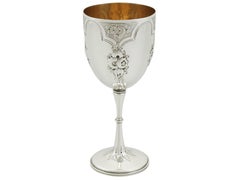 Antique Victorian Sterling Silver Goblet by Roberts & Belk