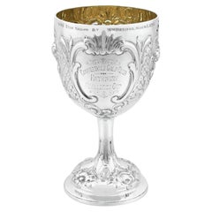 Antique Victorian Sterling Silver Goblet