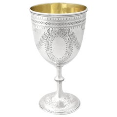 Antique Victorian Sterling Silver Goblet