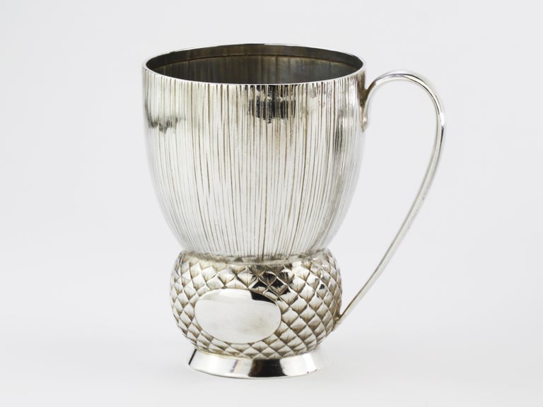 Antique Victorian sterling silver goblet
Maker: Goldsmiths & Silversmiths Co (William Gibson & John Lawrence Langman)
Made in Birmingham 1888
Fully hallmarked.

Dimensions:
Length 11.3 cm
Width 8.1 cm
Height 11.2 cm
Weight 224