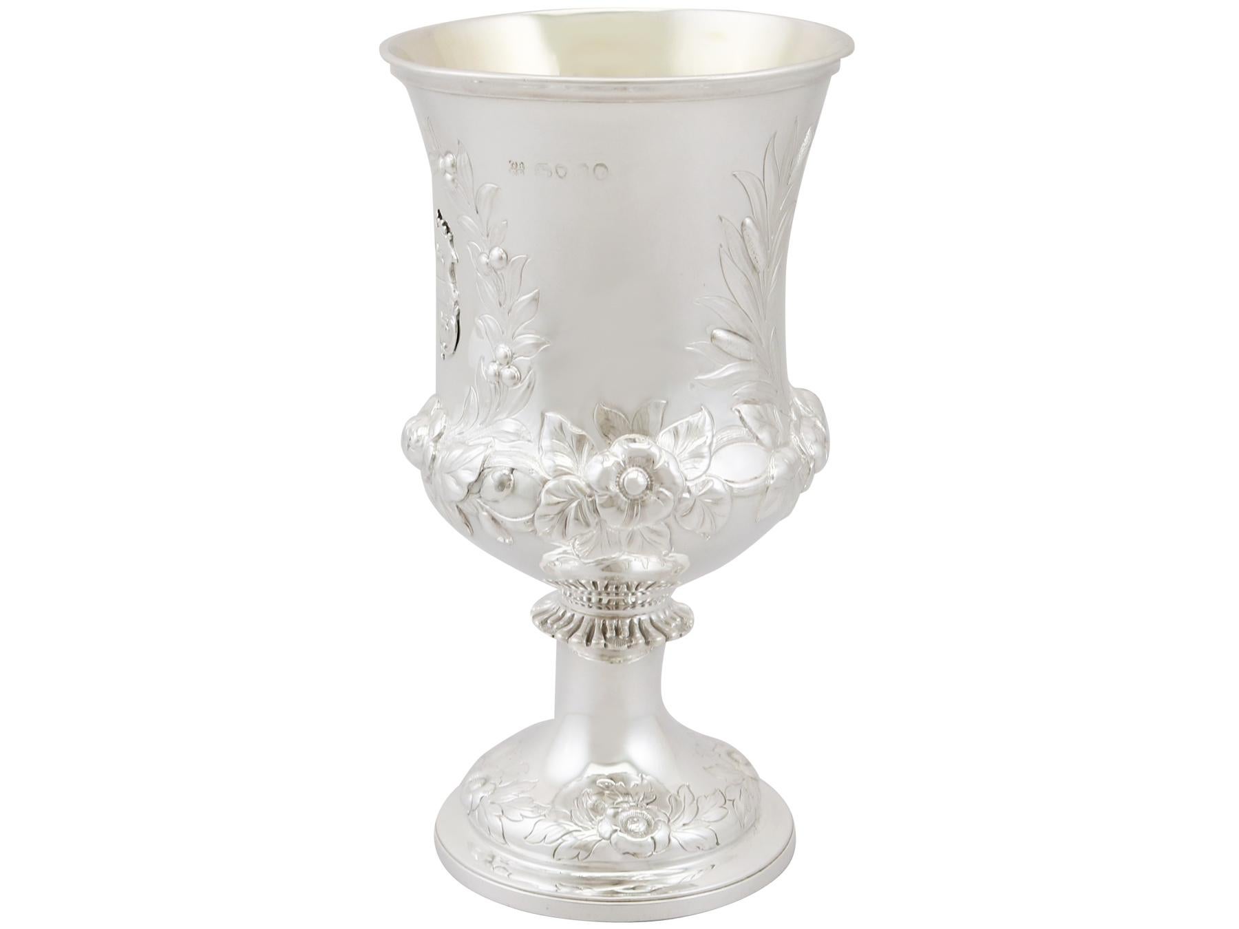 Antique Victorian Sterling Silver Goblets In Excellent Condition In Jesmond, Newcastle Upon Tyne