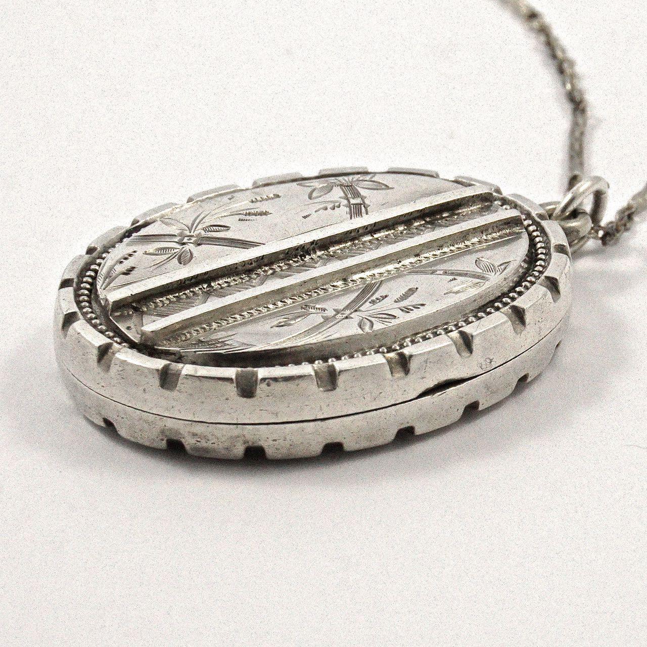 vintage silver locket