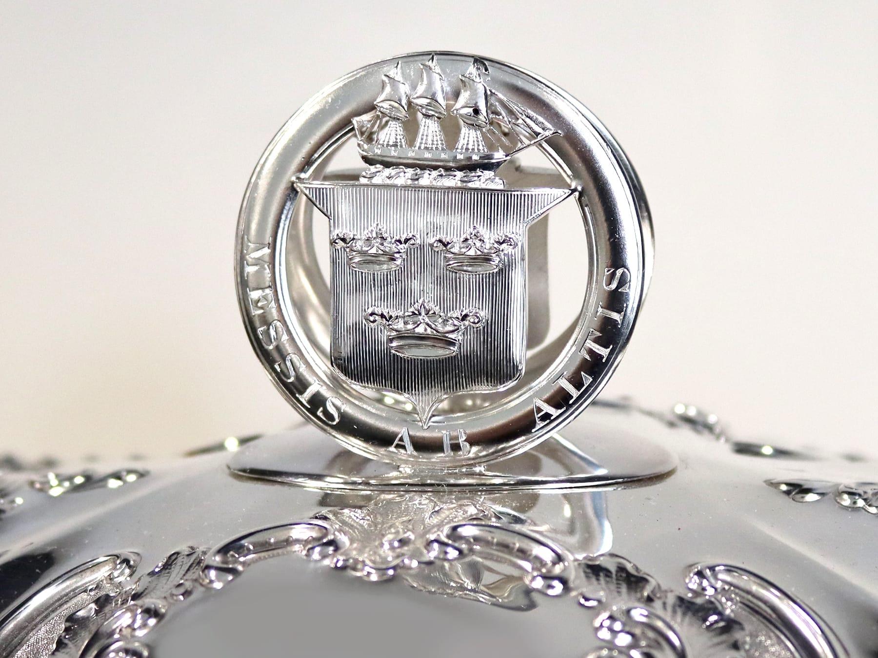 Ancien coffret à bijoux victorien en argent sterling (1893) Excellent état - En vente à Jesmond, Newcastle Upon Tyne