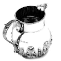 Antique Victorian Sterling Silver Jug Pitcher Ewer 1889 Water Cocktails Serving