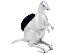 Victorian Adie & Lovekin Ltd Sterling Silver Kangaroo Pin Cushion