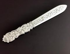Antique Victorian Sterling Silver Letter Opener