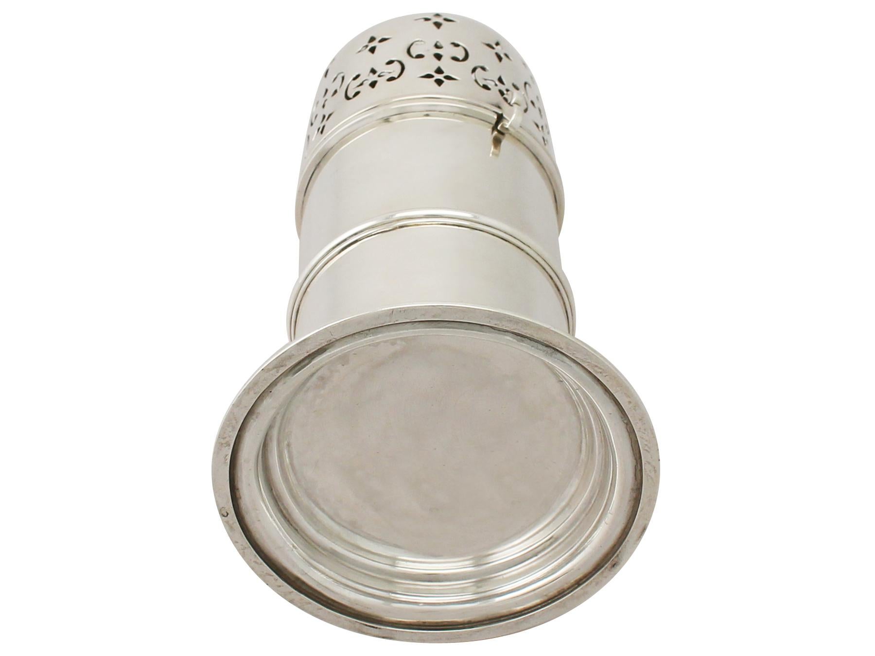 Argent Sucrier ancien victorien en argent sterling de style phare en vente