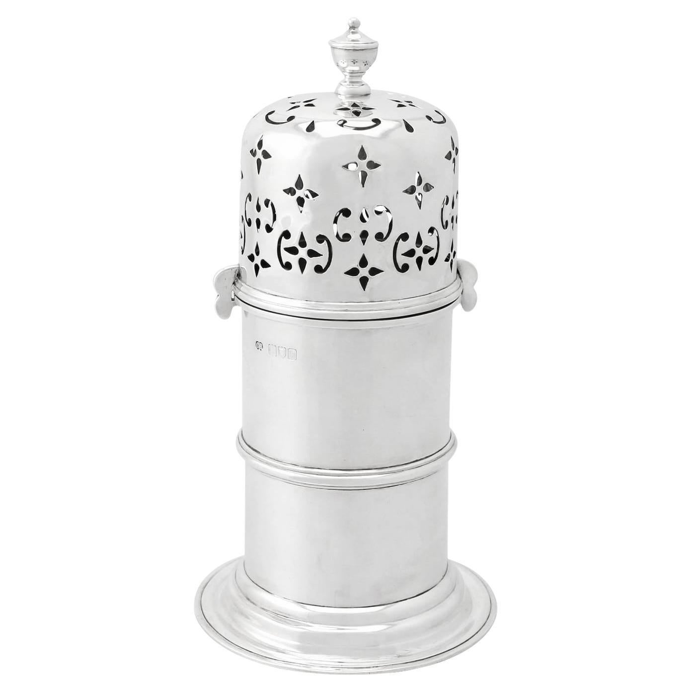 Antique Victorian Sterling Silver Lighthouse Style Sugar Caster