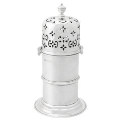 Antique Victorian Sterling Silver Lighthouse Style Sugar Caster