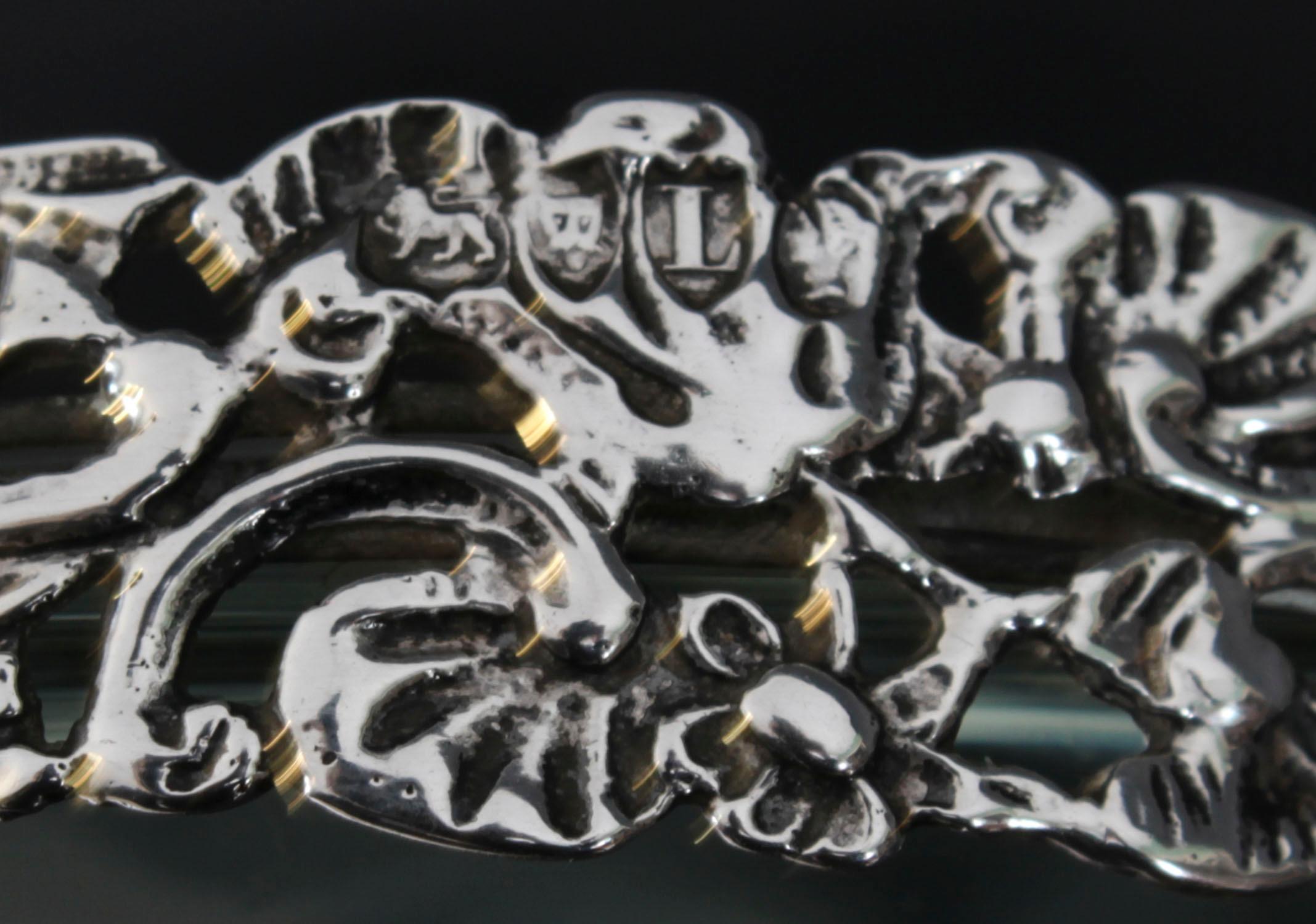 English Antique Victorian Sterling Silver Magnifying Glass by Asprey 19th Century