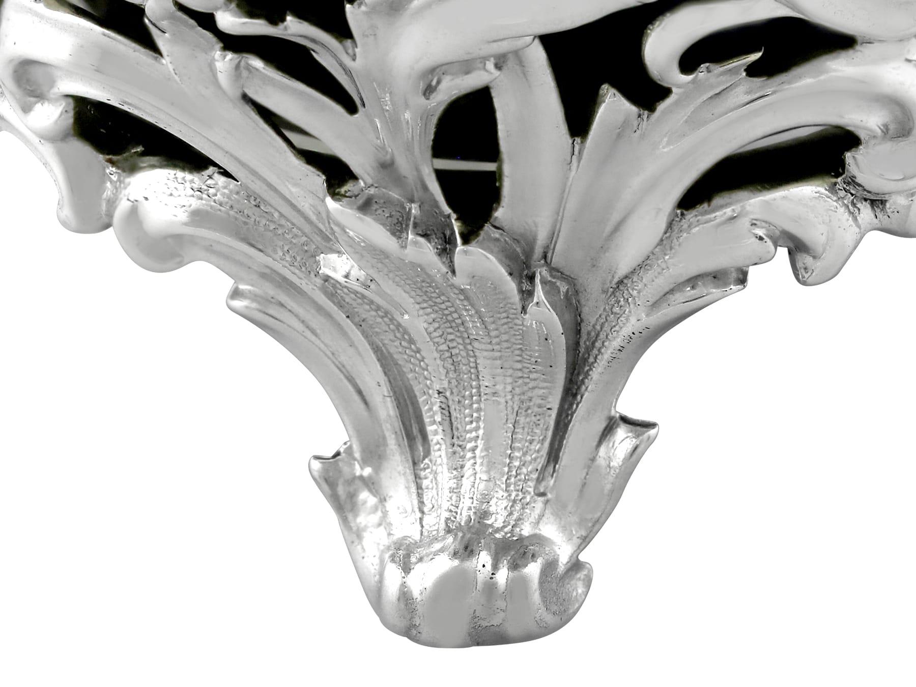 Antico vaso di senape vittoriano in argento sterling (1844) in vendita 4