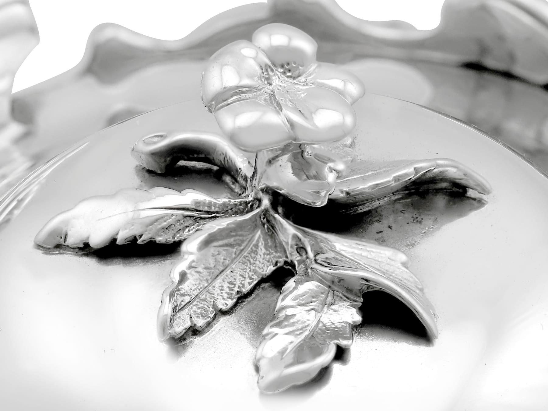 Antico vaso di senape vittoriano in argento sterling (1844) in vendita 5