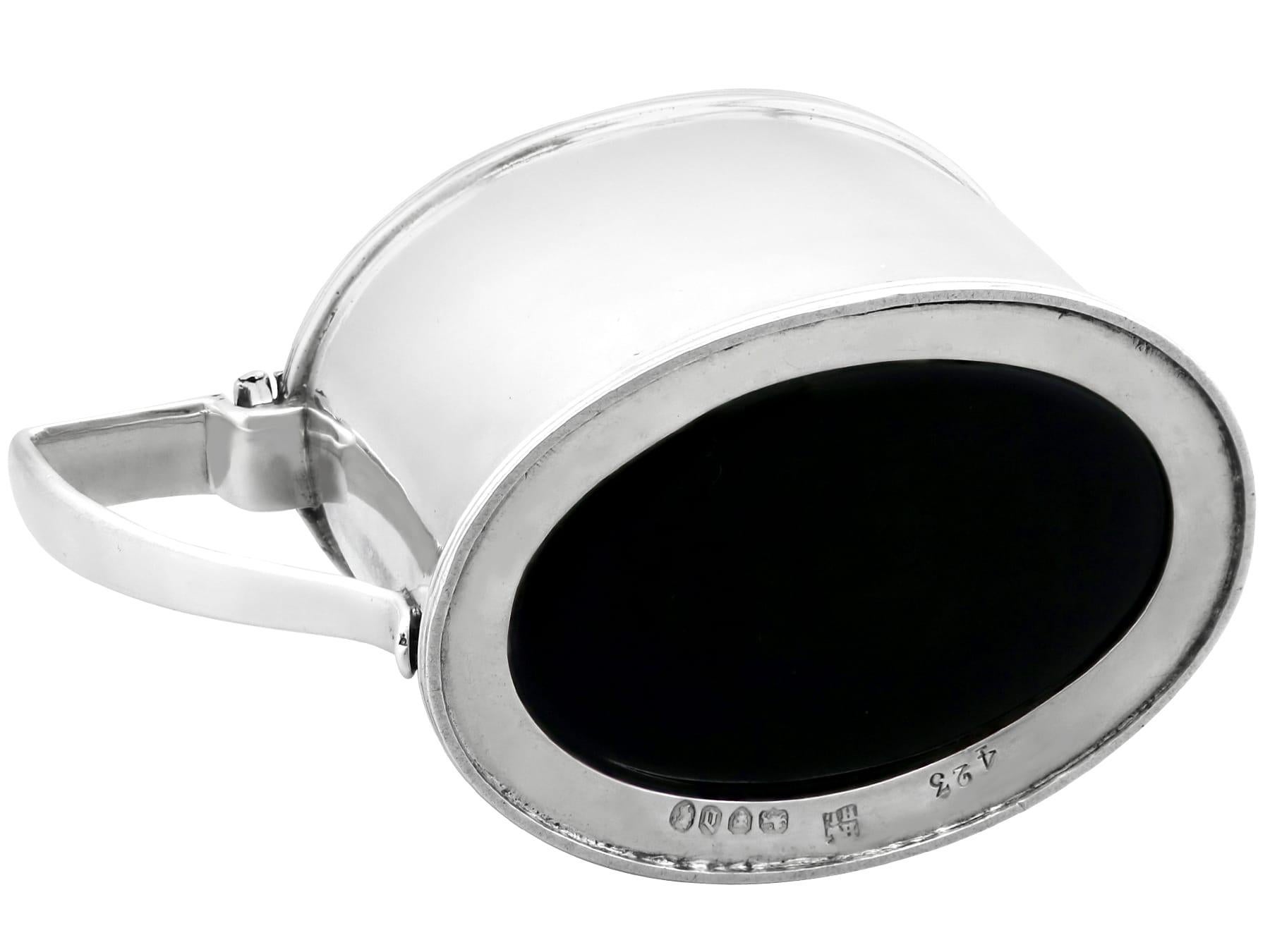 Antique Victorian Sterling Silver Mustard Pot (1859) For Sale 7