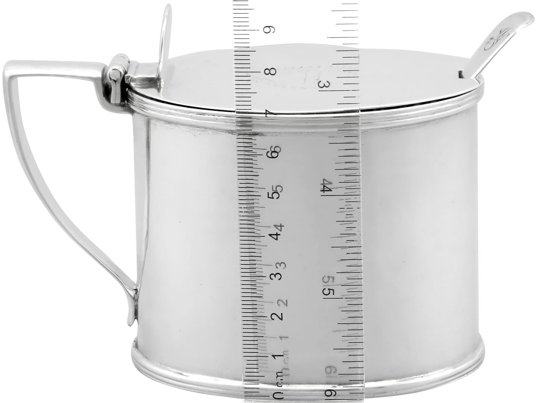 Antique Victorian Sterling Silver Mustard Pot (1859) For Sale 8