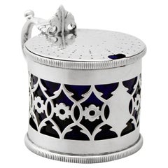 Victorian Sterling Silver Mustard Pot