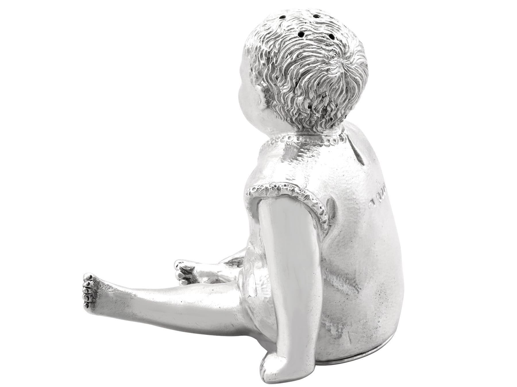 Antico peperone vittoriano in argento Sterling (1886) in vendita 3