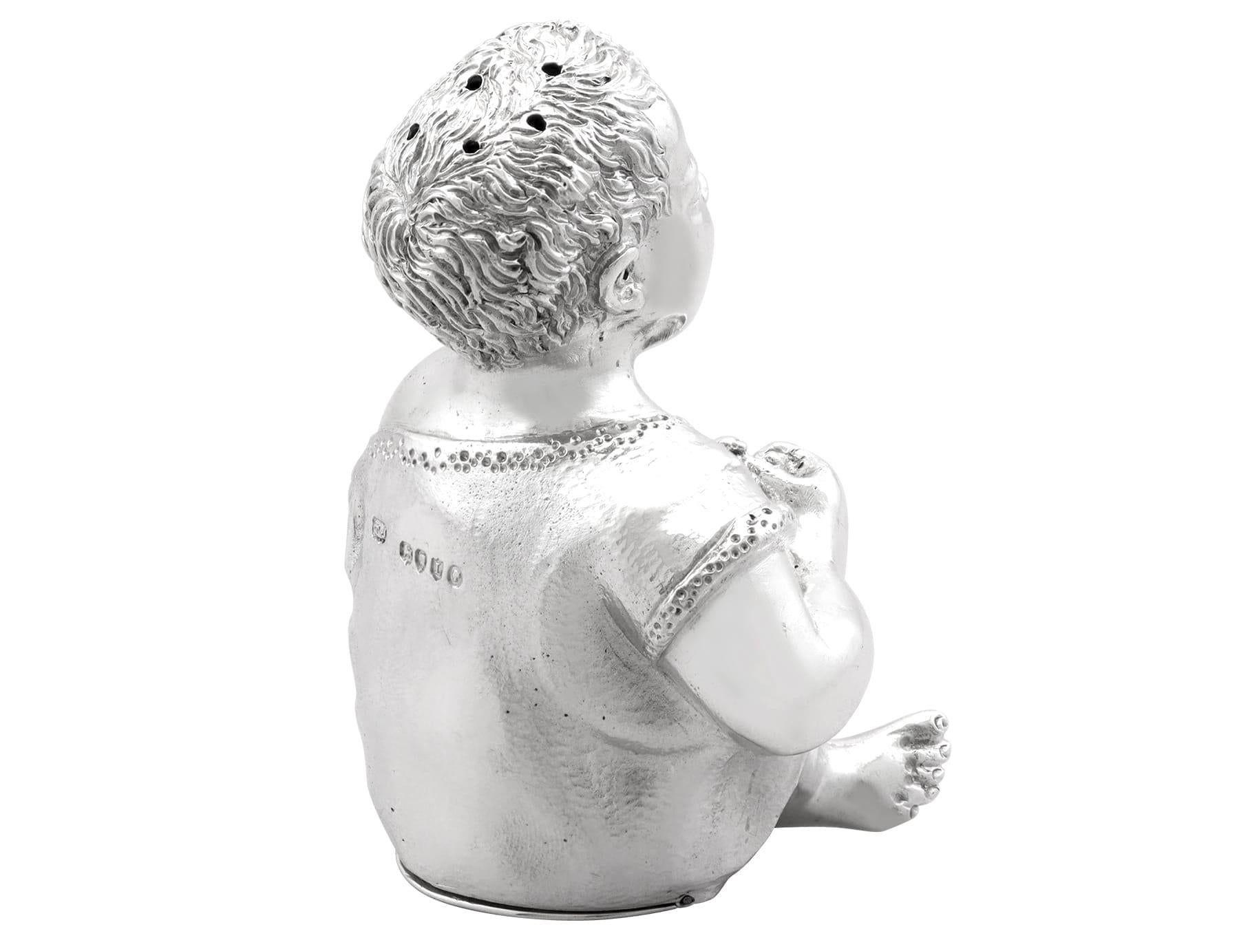 Antico peperone vittoriano in argento Sterling (1886) in vendita 5