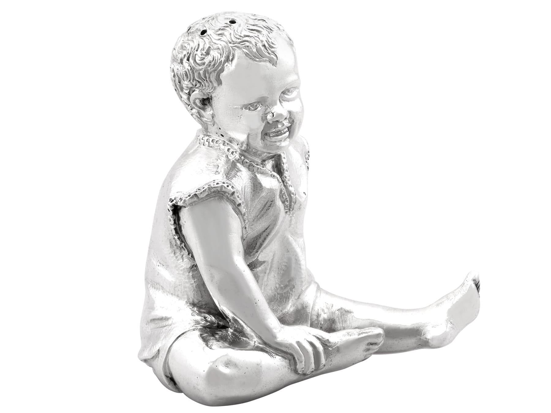 Antico peperone vittoriano in argento Sterling (1886) in vendita 2