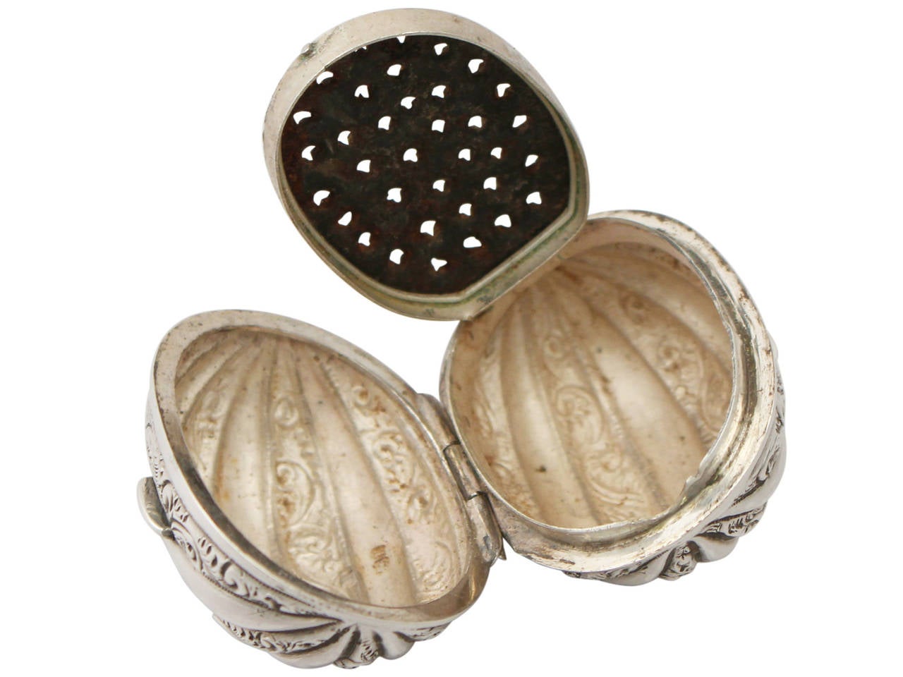 English Antique Victorian Sterling Silver Nutmeg Grater