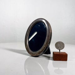 Antique Victorian Sterling Silver Oval Easel Picture Frame (Cornice ovale da cavalletto) British RC