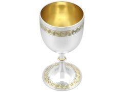 Gobelet victorien en argent sterling doré