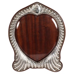 Used Victorian Sterling Silver Photo Frame Dated 1894 33x26cm