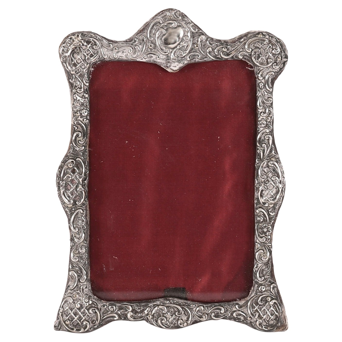 Cadre photo victorien ancien en argent sterling daté de 1905 19cm x 13cm en vente