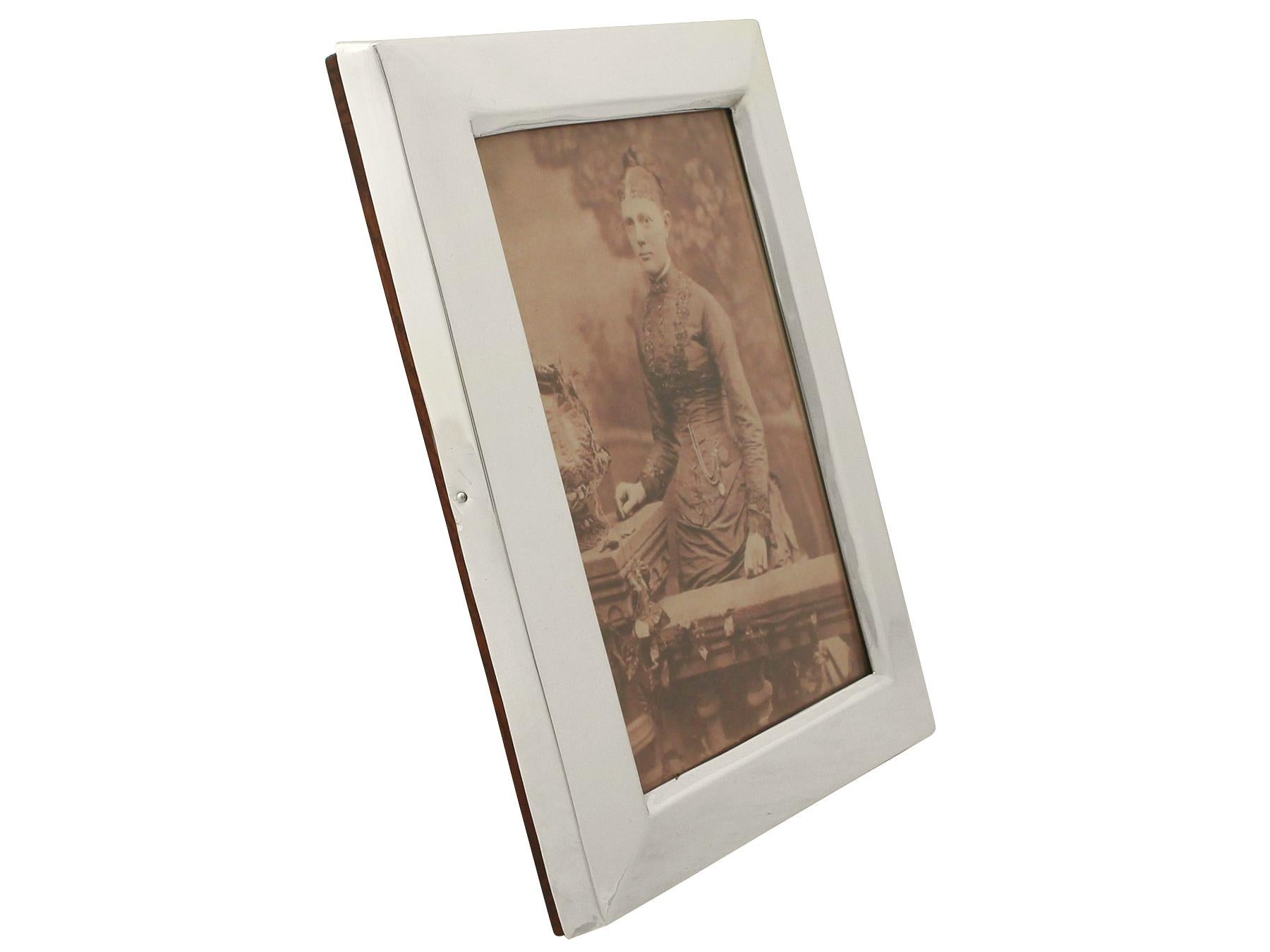 English Antique Victorian Sterling Silver Photograph Frame