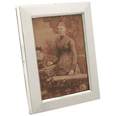 Antique Victorian Sterling Silver Photograph Frame