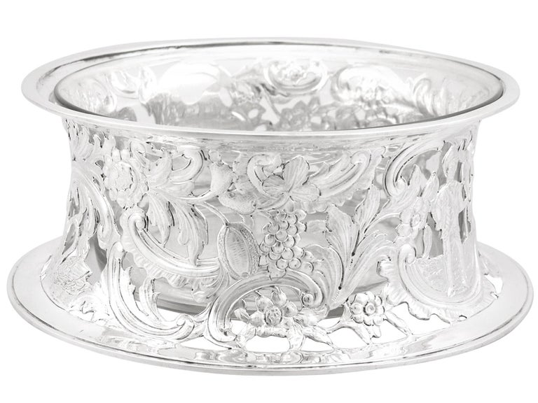 Antique Victorian Sterling Silver Potato Dish Rings For Sale at 1stDibs