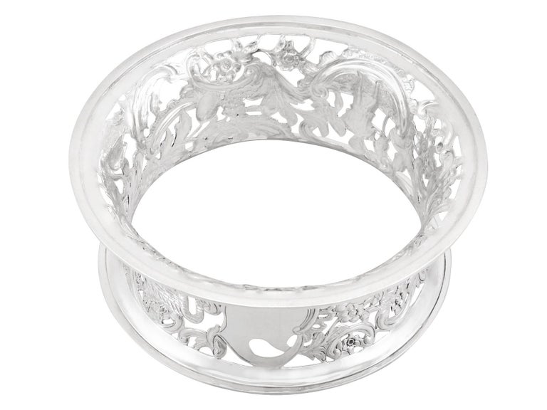 Antique Victorian Sterling Silver Potato Dish Rings For Sale at 1stDibs